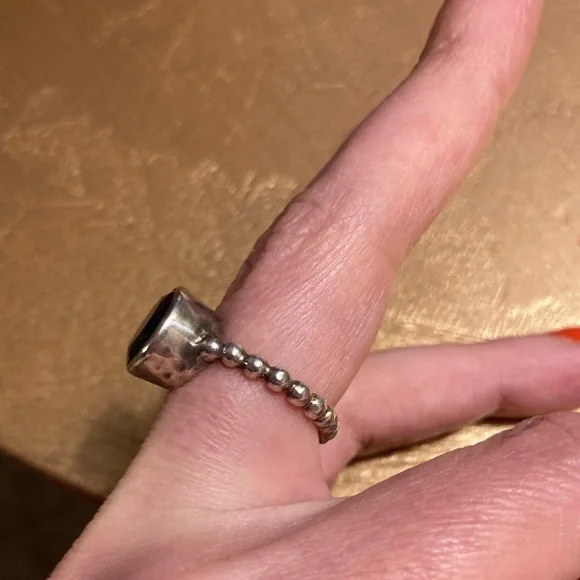 FLASH SALE, Sundance Sterling Silver and Sapphire Ring - Picture 2 of 3